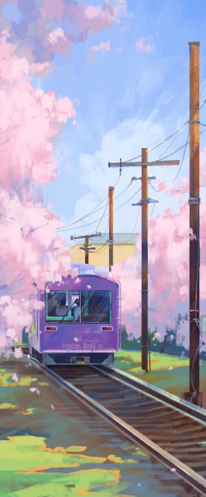 Anime Train Wallpaper For iPhone 11