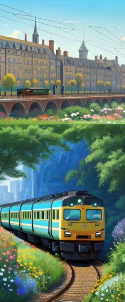 Anime Train Wallpaper For iPhone 14 Pro