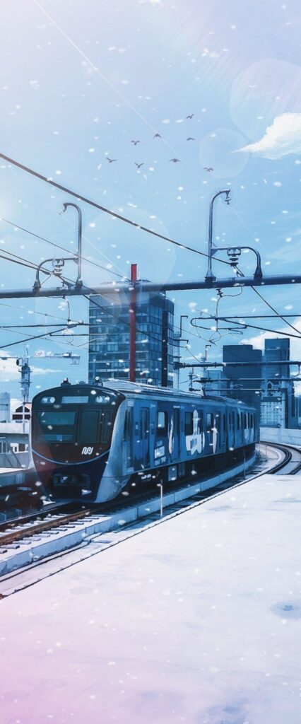 Anime Train Wallpaper For iPhone 15