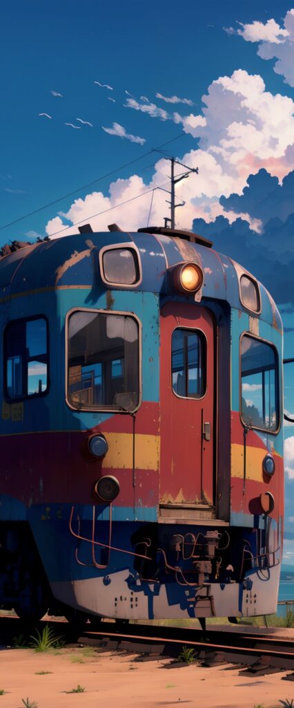 Anime Train Wallpaper For iPhone XR