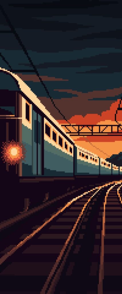 Anime Train iPhone Home Screen Wallpaper