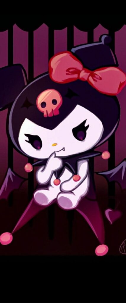 Kuromi iPhone Home Screen Wallpaper
