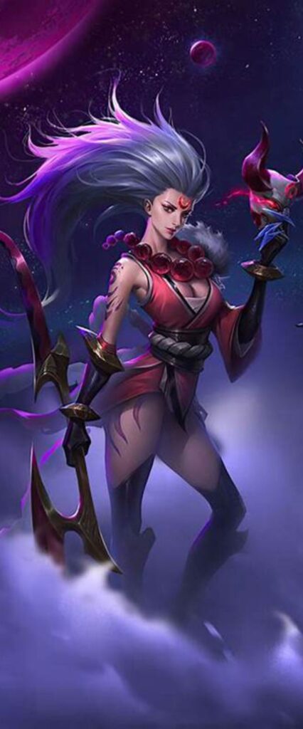 Nightbringer Lillia iPhone Lock Screen Wallpaper