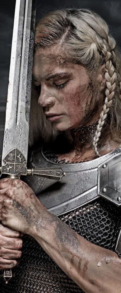 Warrior Girl 4k iPhone Wallpaper