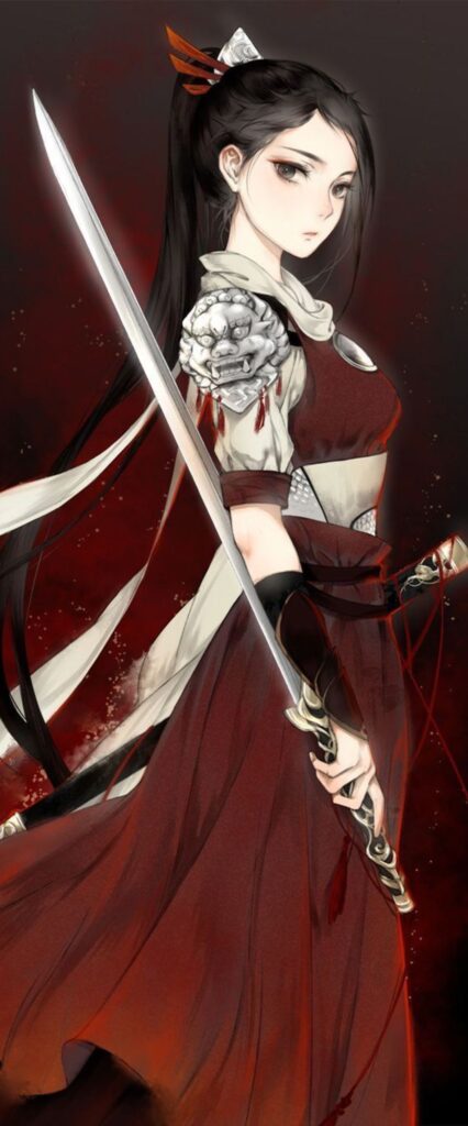 Warrior Girl Wallpaper For iPhone 11