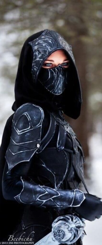 Warrior Girl iPhone Lock Screen Wallpaper