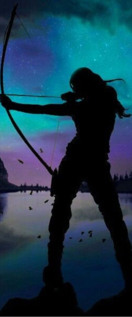 Warrior Girl iPhone Wallpaper 4k