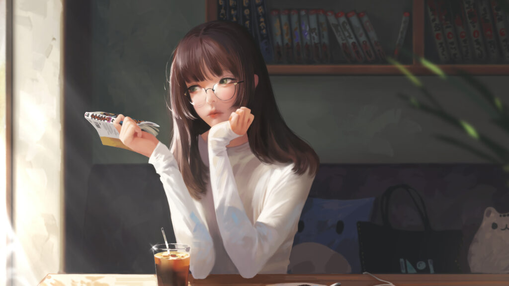 Alone Anime Girl Desktop Wallpaper
