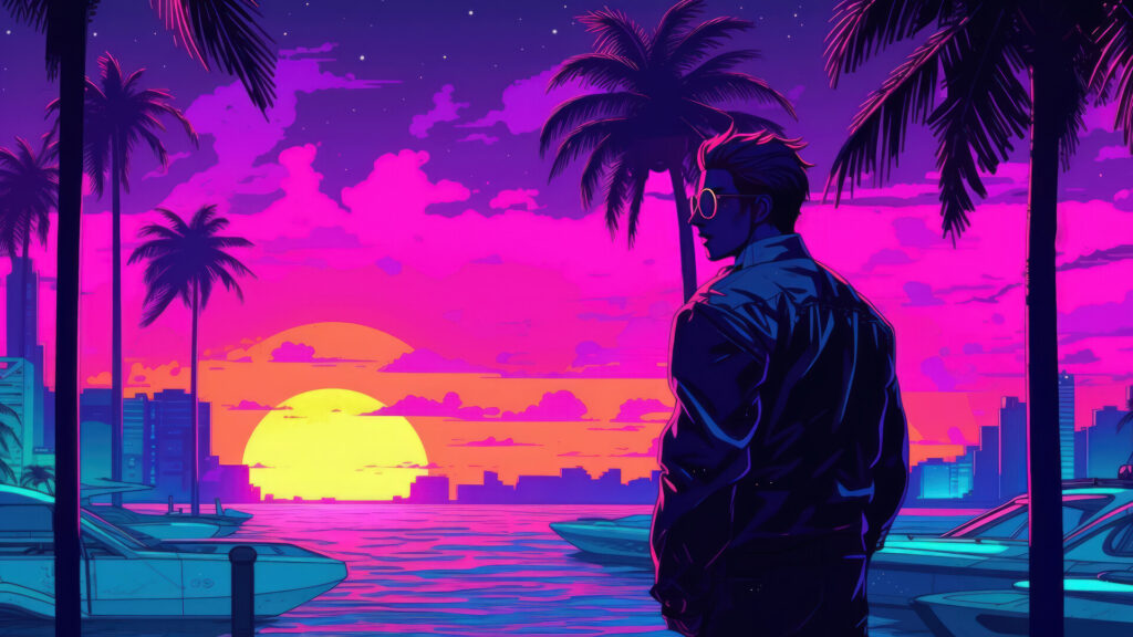 Purple Minimalist Desktop Wallpaper