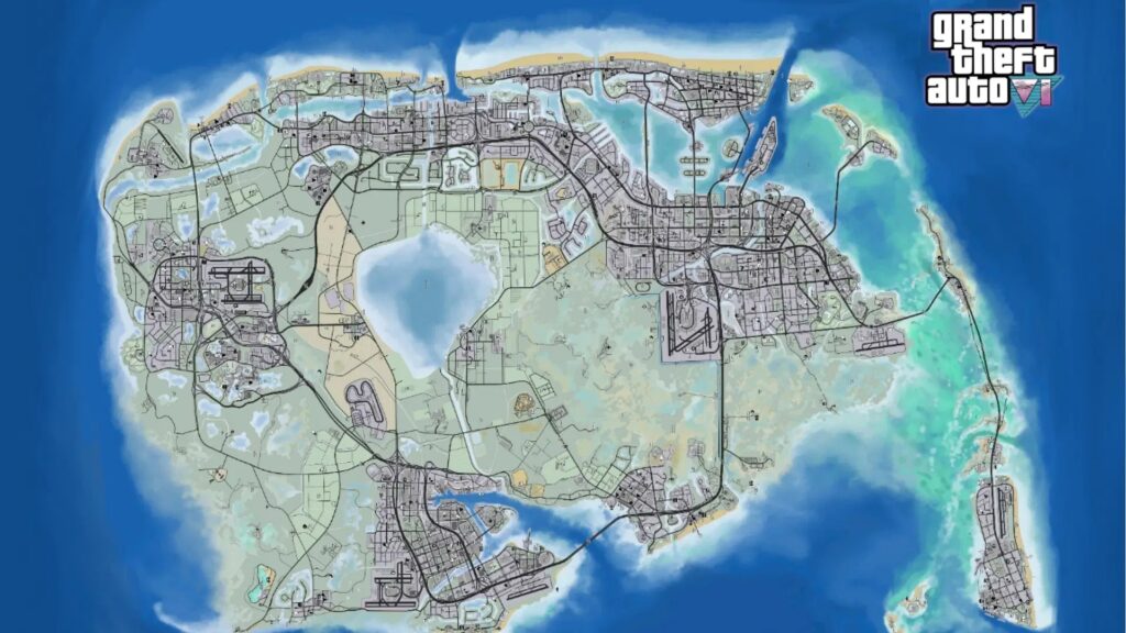 GTA 6 Map Wallpaper