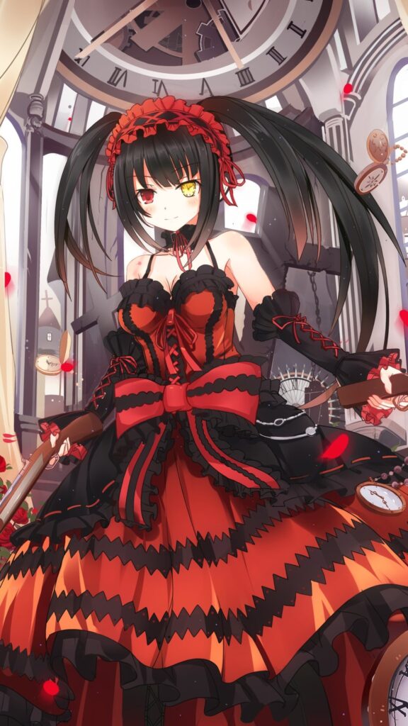 Kurumi Tokisaki Phone Wallpaper