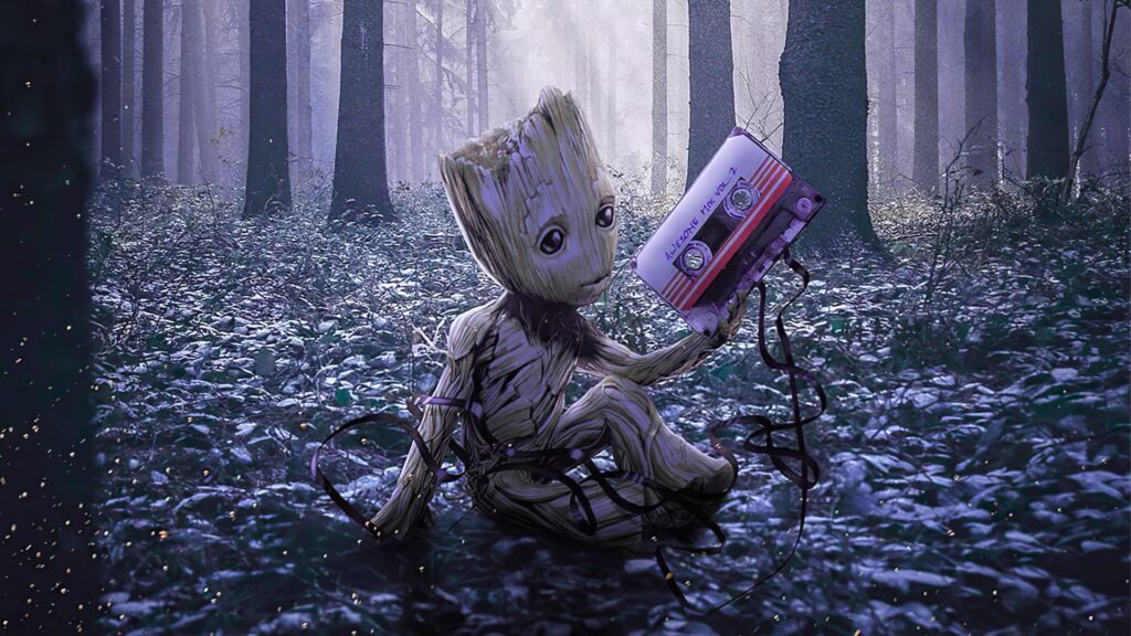 Baby Groot Desktop Wallpaper