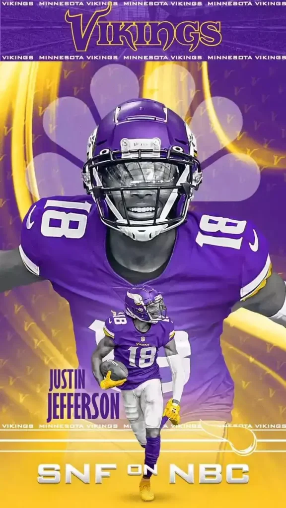 justin jefferson griddy purple wallpaper
