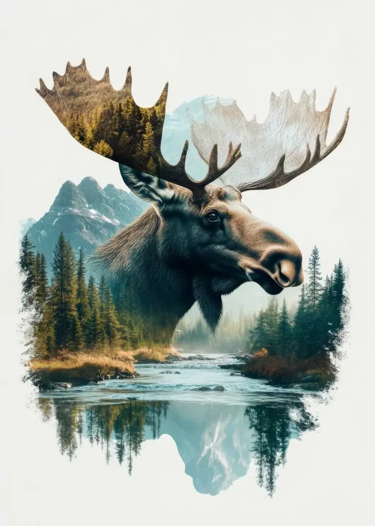 nature moose wallpaper