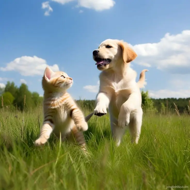 cartoon dog and cat wallpapers