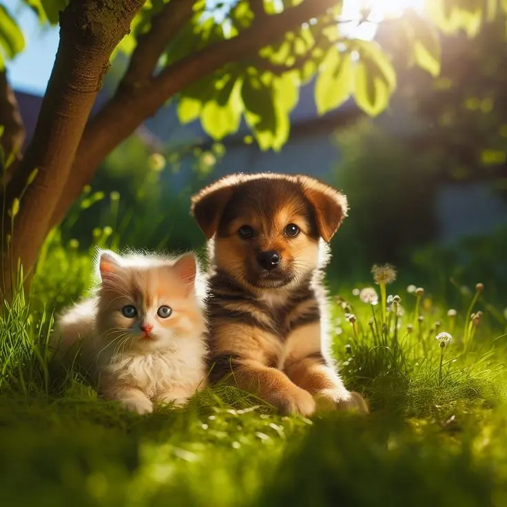 cute dog and cat wallpapers