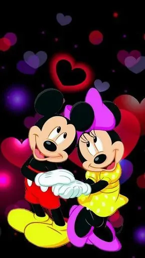 cute mickey and minnie wallpaper