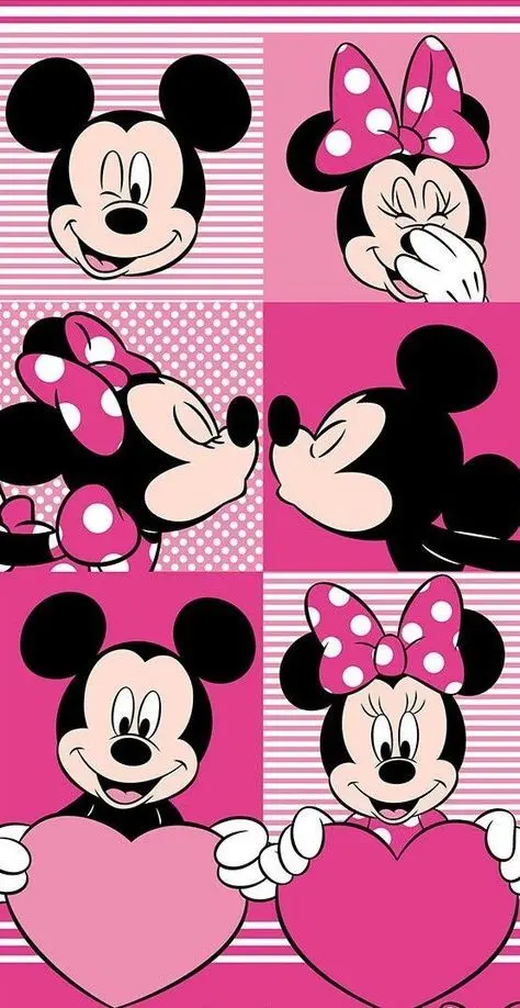 vintage mickey and minnie wallpaper