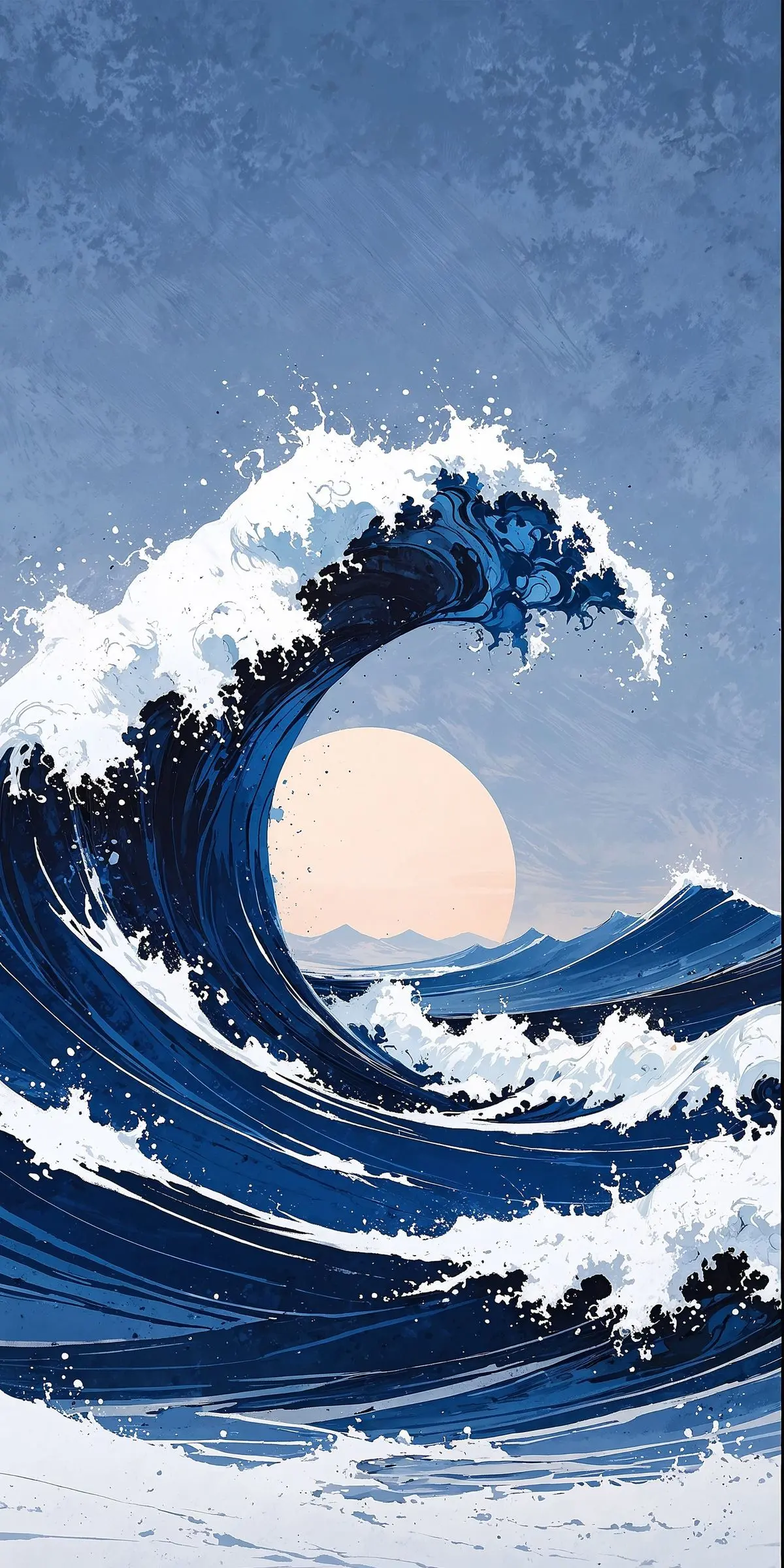 blue ocean wave wallpaper