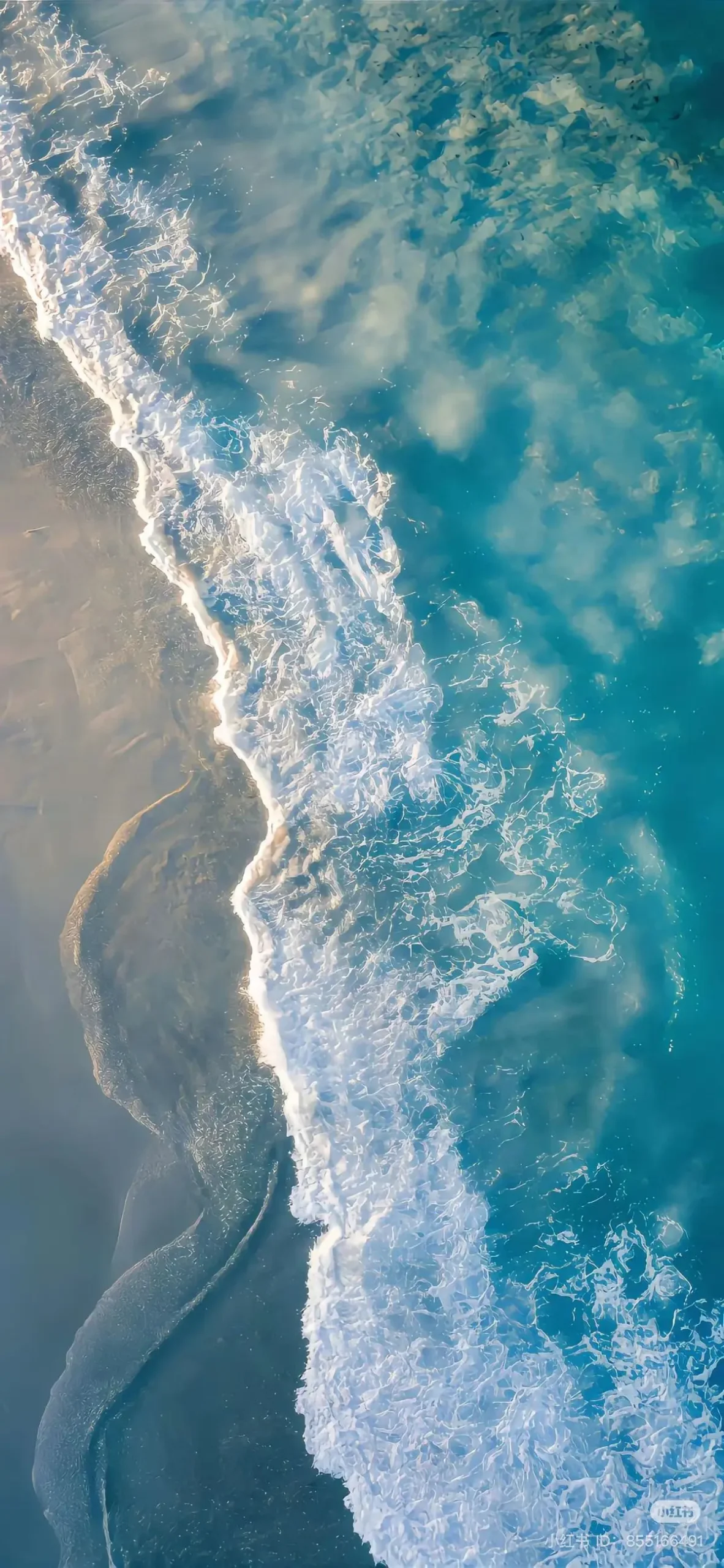 blue wave wallpaper hd